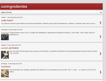 Tablet Screenshot of coningredientes.blogspot.com