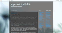 Desktop Screenshot of imperfectfamily.blogspot.com