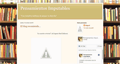 Desktop Screenshot of pensamientos-imputables.blogspot.com