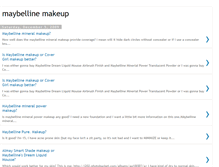 Tablet Screenshot of maybelline-makeup-we.blogspot.com