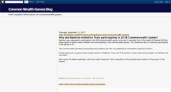 Desktop Screenshot of commonwealth-games-blog.blogspot.com