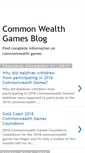 Mobile Screenshot of commonwealth-games-blog.blogspot.com