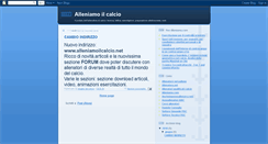 Desktop Screenshot of alleniamoilcalcio.blogspot.com
