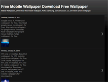 Tablet Screenshot of freemobilewallpaperdownload.blogspot.com