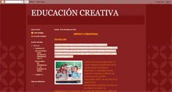 Desktop Screenshot of creatividadenlaeducacion.blogspot.com