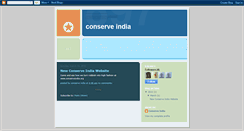 Desktop Screenshot of conserveindiaonline.blogspot.com