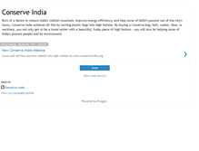 Tablet Screenshot of conserveindiaonline.blogspot.com