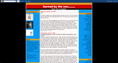 Desktop Screenshot of burnedbythesun.blogspot.com