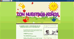 Desktop Screenshot of connuestrosninos.blogspot.com