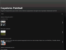 Tablet Screenshot of cacadorespaintball.blogspot.com