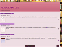 Tablet Screenshot of divulgacionliterariarefugiodeluz.blogspot.com