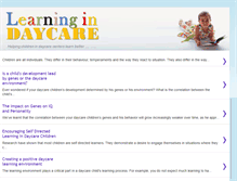 Tablet Screenshot of learningindaycare.blogspot.com
