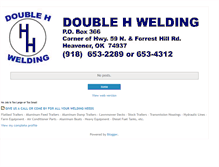 Tablet Screenshot of doublehwelding.blogspot.com