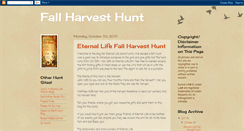 Desktop Screenshot of fallharvesthunt.blogspot.com