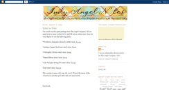 Desktop Screenshot of indyangelnotes.blogspot.com
