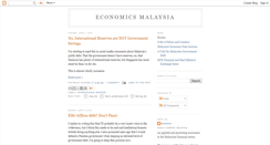 Desktop Screenshot of econsmalaysia.blogspot.com