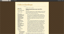 Desktop Screenshot of colindyke.blogspot.com