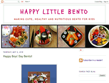 Tablet Screenshot of happylittlebento.blogspot.com