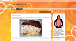 Desktop Screenshot of melcsakonyhaja.blogspot.com