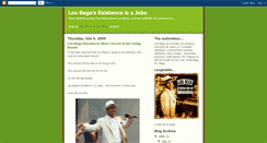 Desktop Screenshot of loubegasexistenceisajoke.blogspot.com