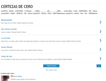 Tablet Screenshot of certezasdecero.blogspot.com