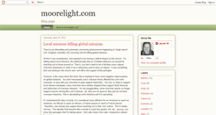 Desktop Screenshot of moorelightblog.blogspot.com