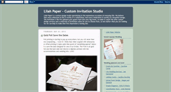 Desktop Screenshot of lilahpaper.blogspot.com