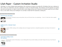 Tablet Screenshot of lilahpaper.blogspot.com