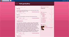 Desktop Screenshot of halk-gyertyafeny.blogspot.com