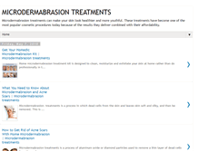 Tablet Screenshot of microdermabrasiontreatmentss.blogspot.com