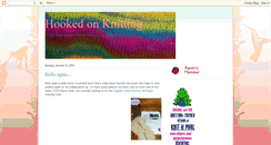 Desktop Screenshot of hookedonknitting.blogspot.com