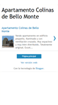 Mobile Screenshot of apartamentocolinasdebellomonte.blogspot.com