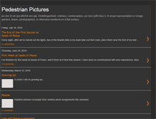 Tablet Screenshot of pedestrianpictures.blogspot.com