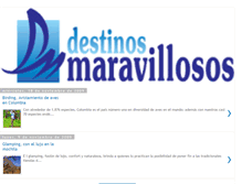 Tablet Screenshot of destinosmaravillosos.blogspot.com