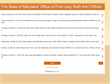 Tablet Screenshot of marylandfirstlady.blogspot.com