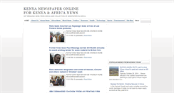 Desktop Screenshot of kenyanewspaperonline.blogspot.com