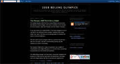 Desktop Screenshot of beijing-olympic-games2008.blogspot.com