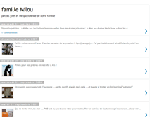 Tablet Screenshot of blogdefamillemilou.blogspot.com