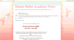 Desktop Screenshot of masterballetnews.blogspot.com