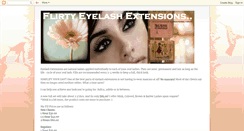 Desktop Screenshot of flirtyeyelashes.blogspot.com