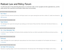 Tablet Screenshot of podcastlawandpolicyforum.blogspot.com