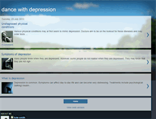 Tablet Screenshot of danceswithdepression.blogspot.com