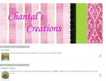 Tablet Screenshot of chantals-creations.blogspot.com