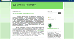 Desktop Screenshot of eyewitnessevidence.blogspot.com