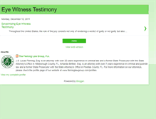 Tablet Screenshot of eyewitnessevidence.blogspot.com