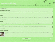Tablet Screenshot of medvetenridning.blogspot.com