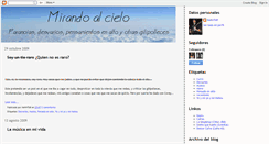 Desktop Screenshot of mirando-al-cielo.blogspot.com