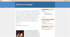 Desktop Screenshot of filosofoemportugal.blogspot.com