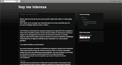 Desktop Screenshot of hoymeinteresa.blogspot.com