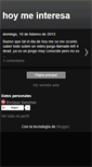 Mobile Screenshot of hoymeinteresa.blogspot.com